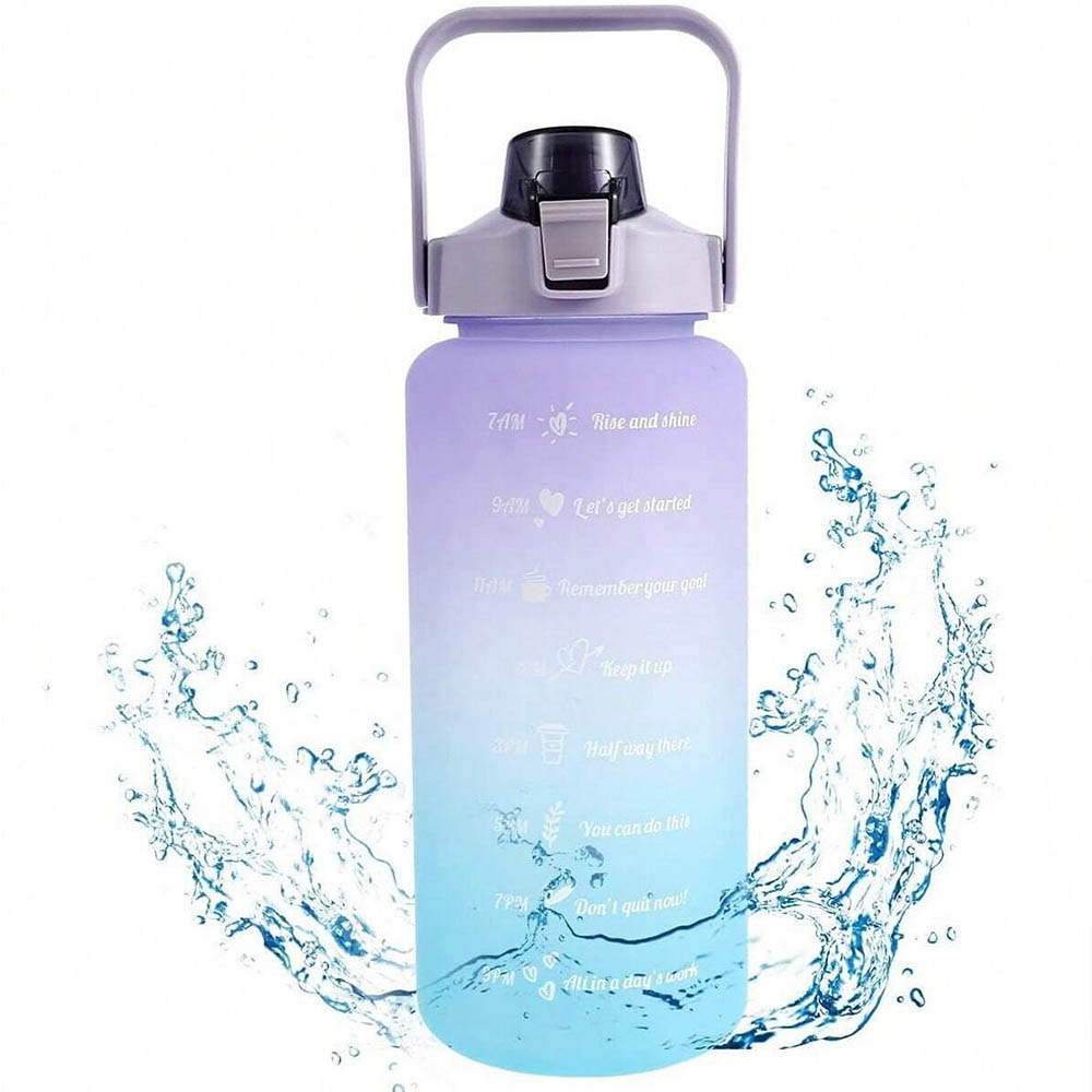 Smart Water Bottle Tracker - Botol air motivasi 2L, botol air