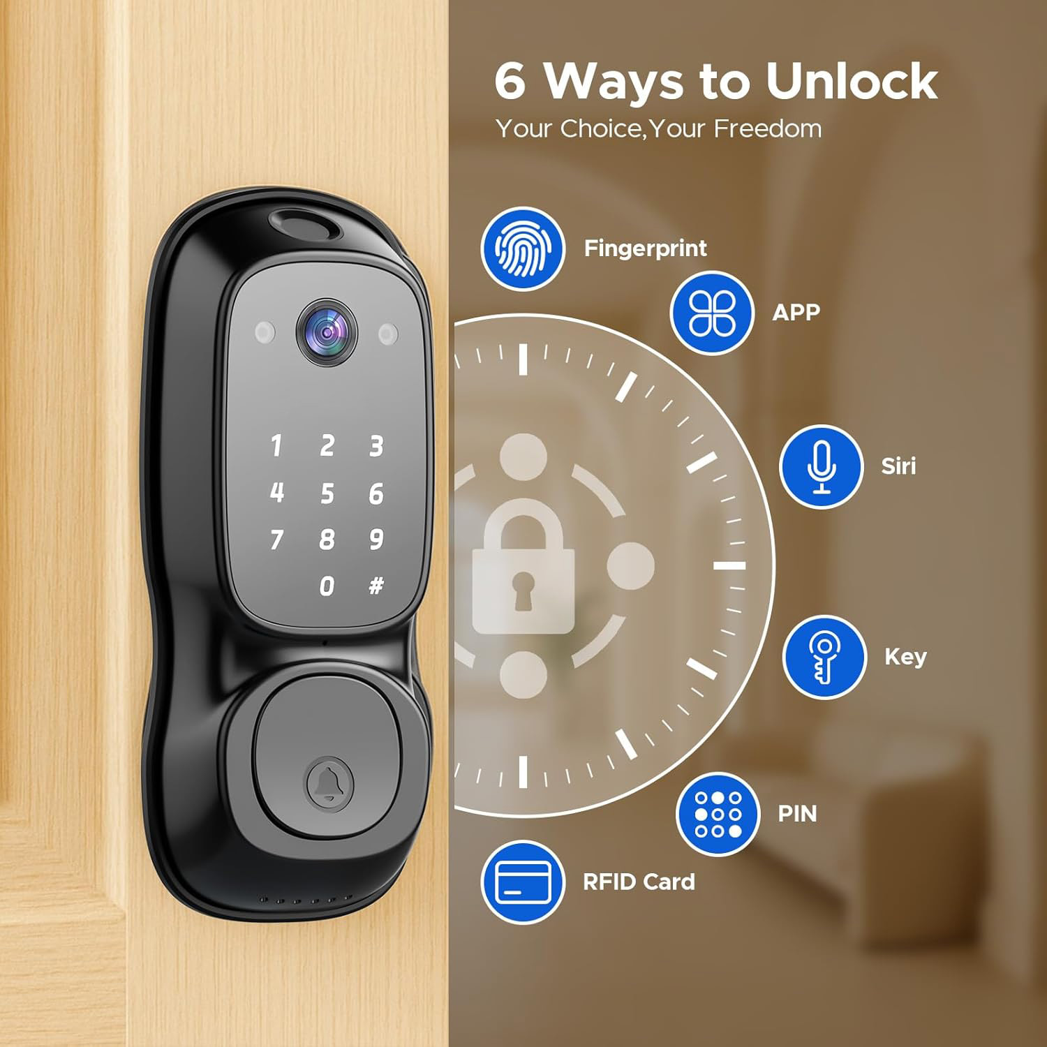 Kunci Pintu Pintar Wifi Tuya ‎ - Electronics & Tech Gadgets ulasan dan harga