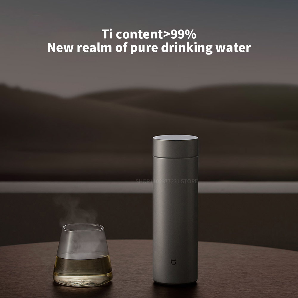 Mijia cangkir termos Ti 2 TA1  - Smart Water Bottle Tracker ulasan dan harga