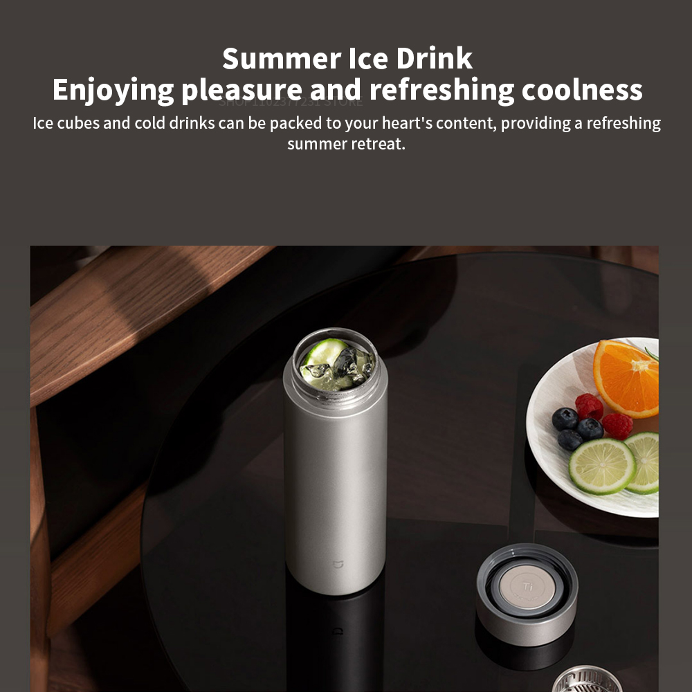 Mijia cangkir termos Ti 2 TA1  - Smart Water Bottle Tracker ulasan dan harga