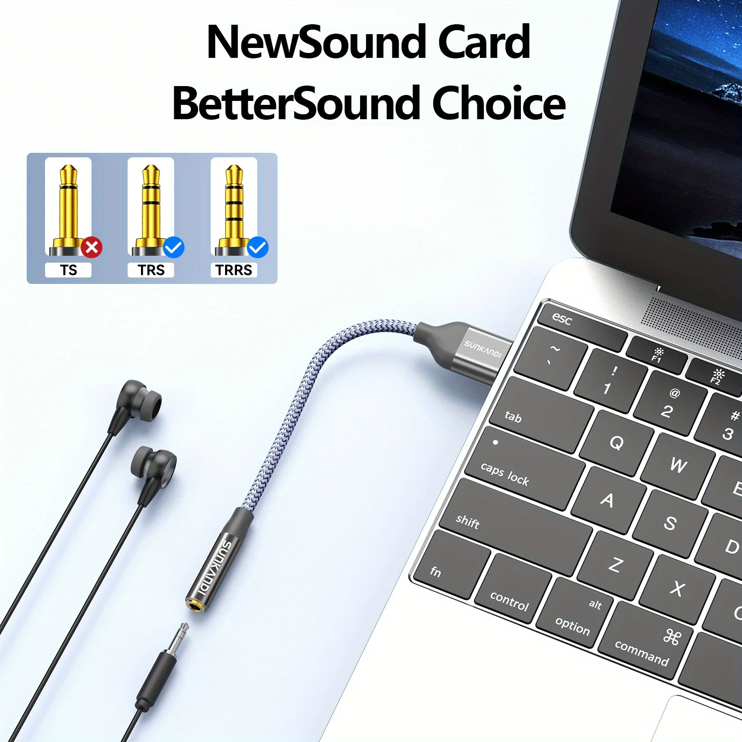 SUNKANDI Adaptor Jack Audio US - Usb Sound Card External ulasan dan harga