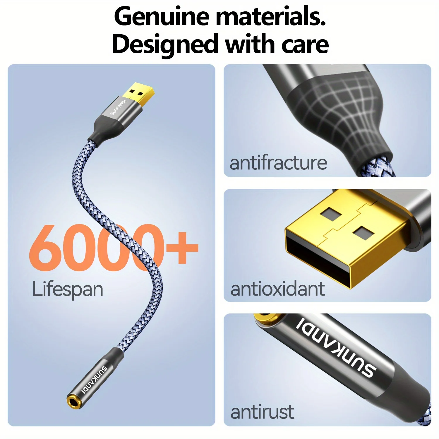 SUNKANDI Adaptor Jack Audio US - Usb Sound Card External ulasan dan harga